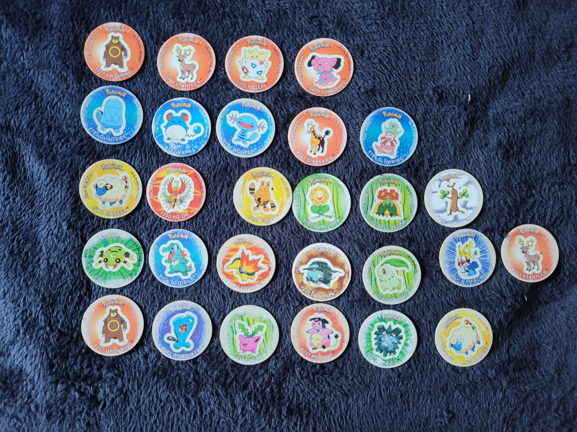 Kolekcja Pokemon Tazo Zapper Duo Tazo Flesz Tazo 101 szt + 31 bootleg
