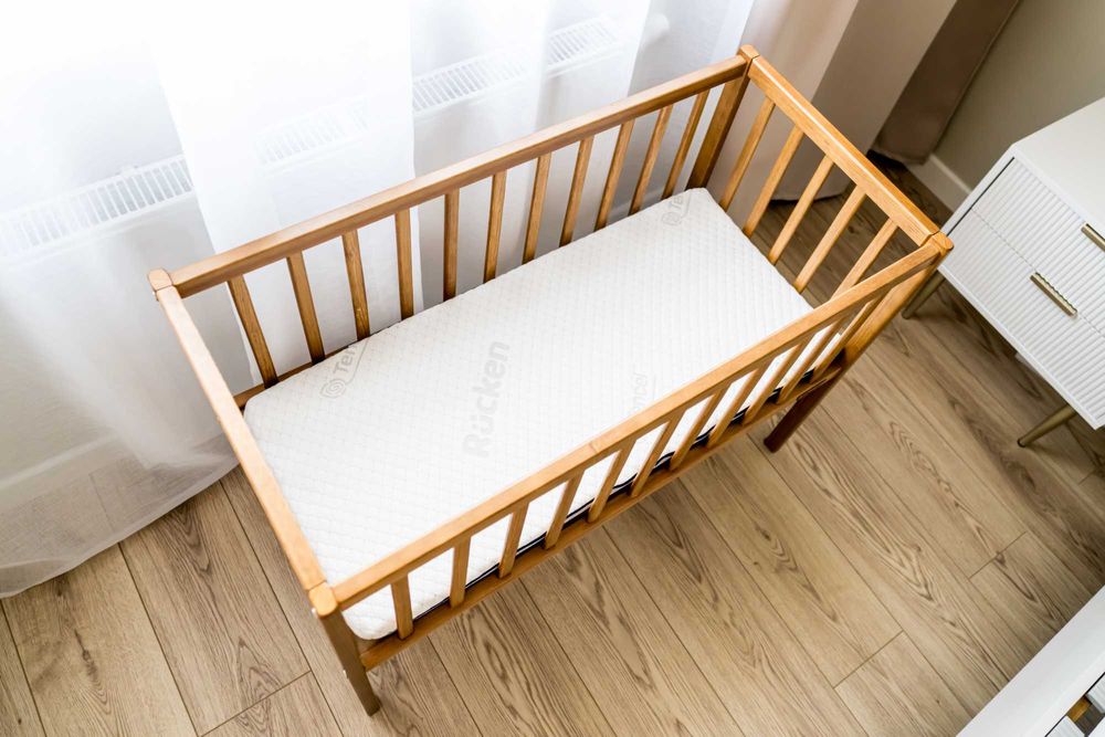 Woodies łóżeczko Bedside Crib 90×40 vintage + materac