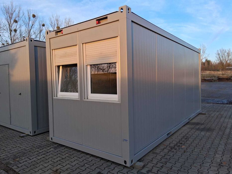 Kontener biurowy socjalny 20' z przedsionkiem
