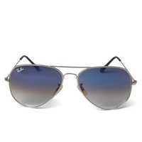 Солнцезащитные очки Ray Ban Aviator 3026 Silver-Mirror Blue 62 стекло