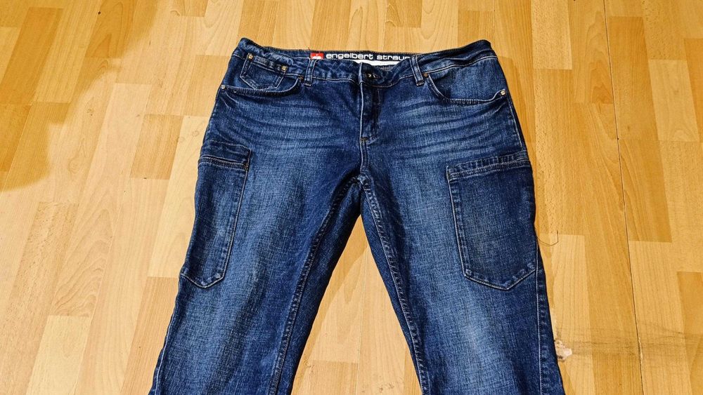 Damskie spodnie jeansowe ENGELBERT STRAUSS 7-kieszeniowe r.XL(44) bdb