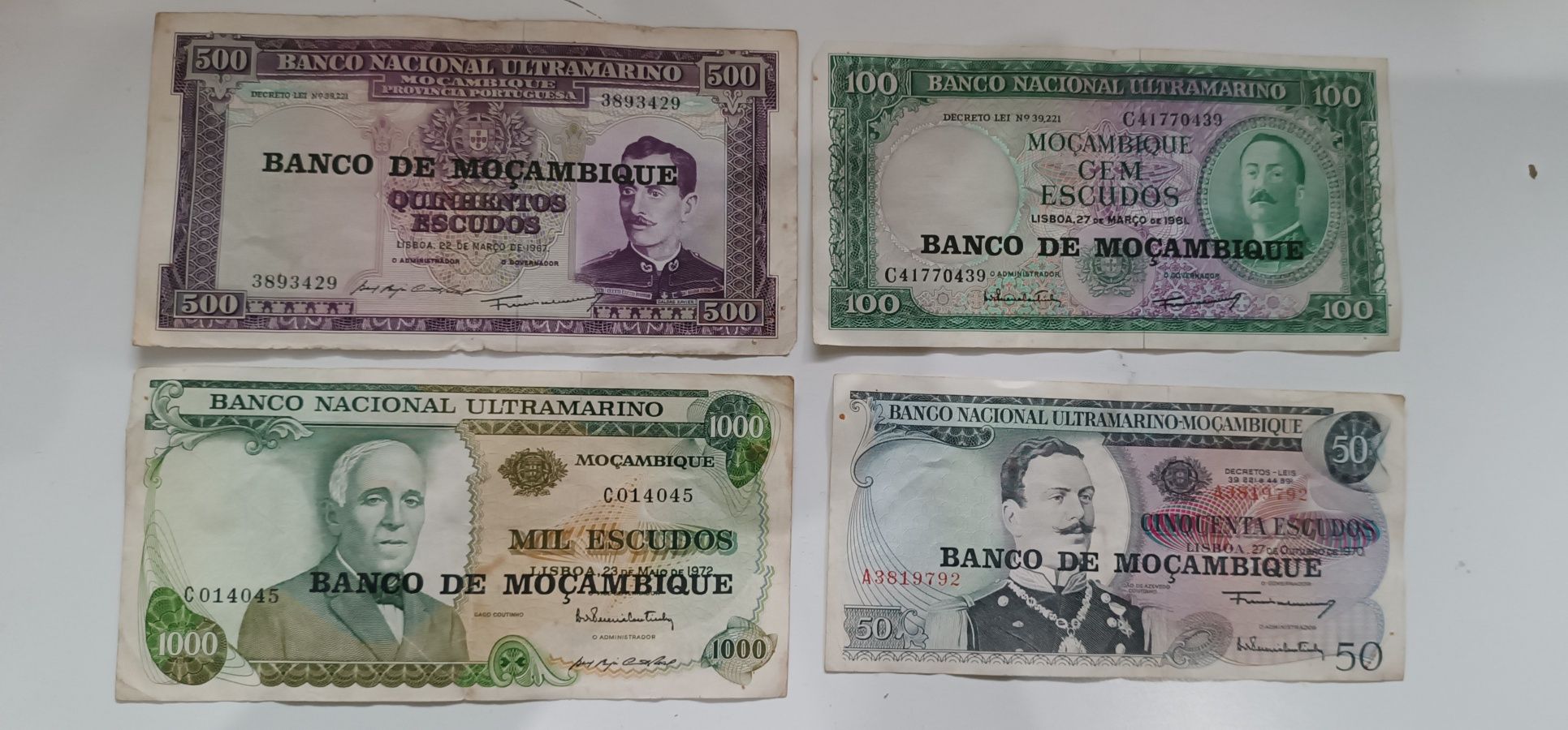 Escudos do banco Ultramarino