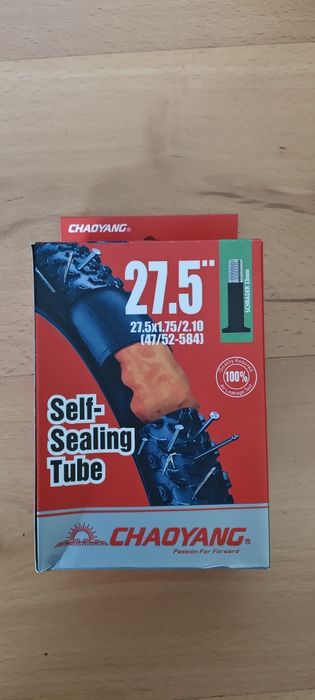 Câmara de ar com líquido de reparação