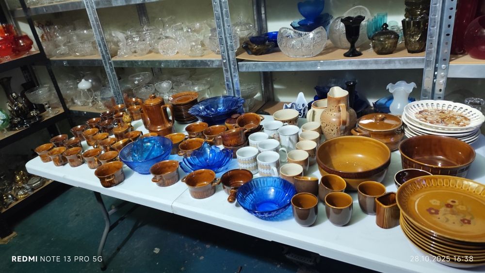 Szkło Kolorowe Kryształy Porcelana Wszystko z PRL-u