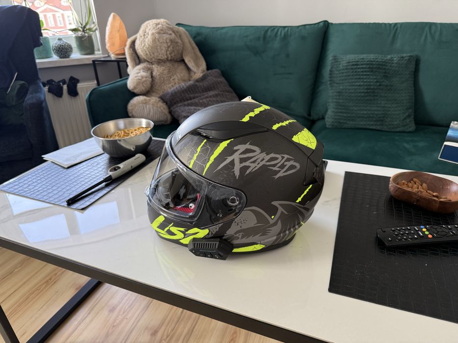 KASK LS2 zielono czarny