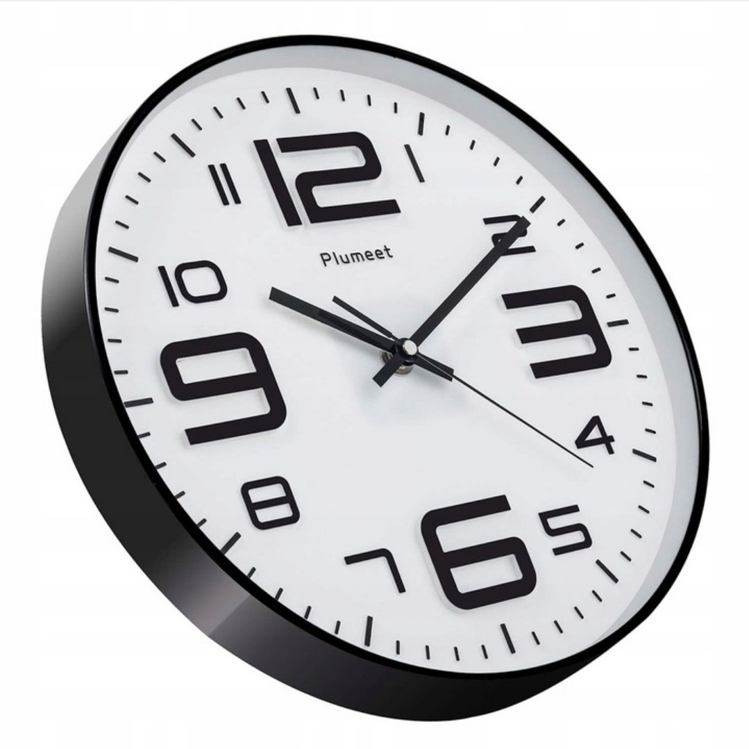 Zegar ścienny Plumeet 30 cm Anti-ticking cichy