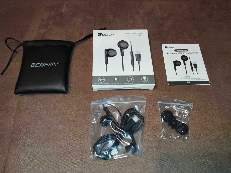 D002 Słuchawki BENEWY ME540 - Czarne