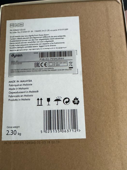 Secador supersonic dyson