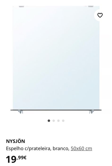 Espelho de Casa de Banho com Prateleira