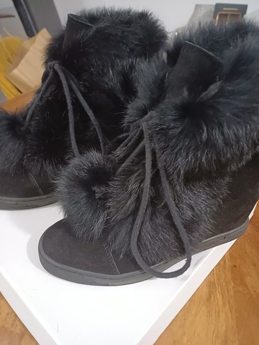 Botki z naturalnym futerkiem R.Polański