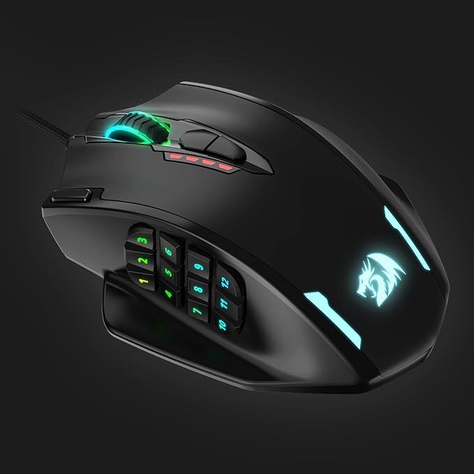 Redragon M908 Impact RGB – Mysz do gier 12400 DPI z 20 przyciskami