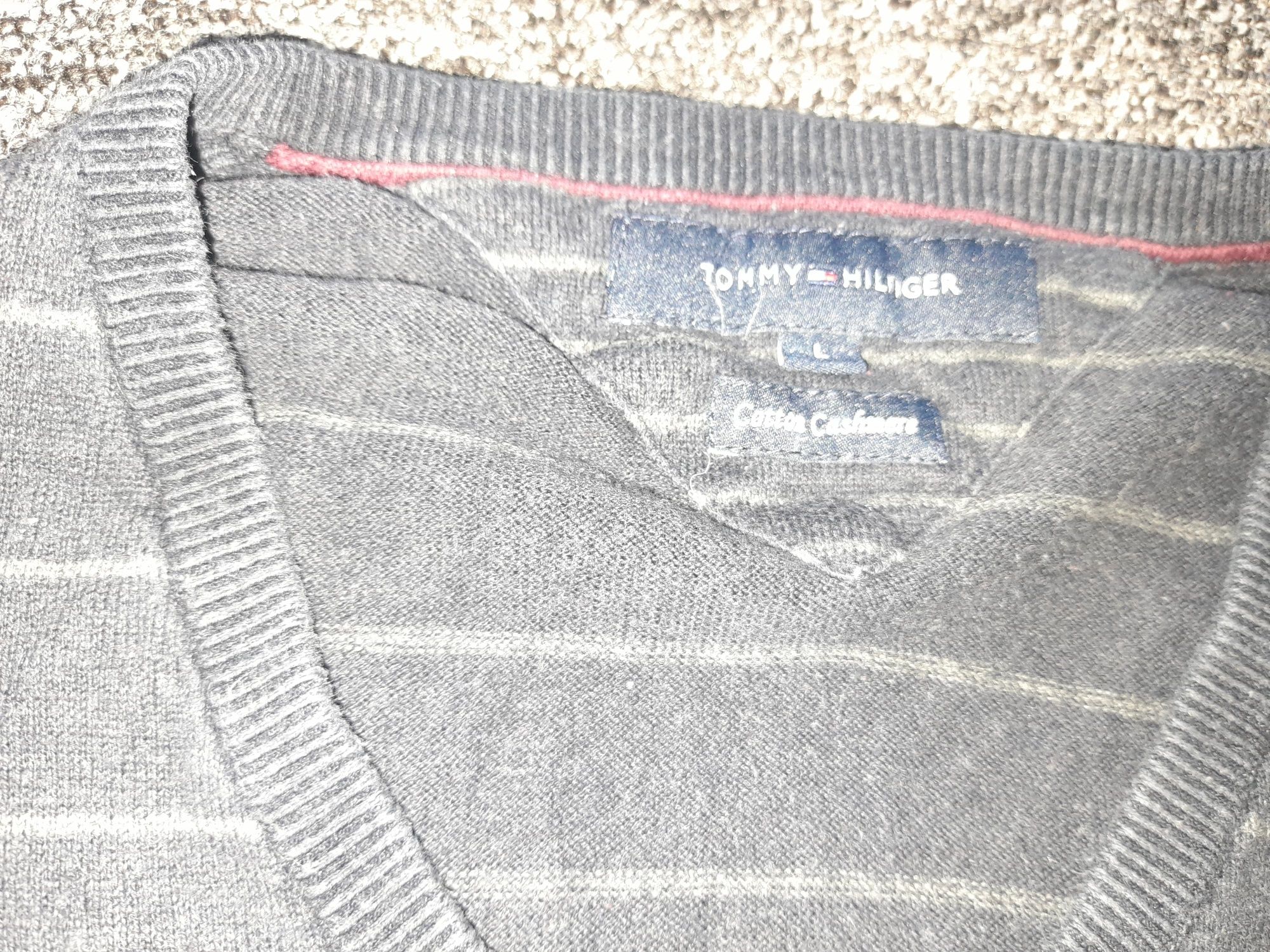 Sweter Tommy Hilfiger L lub sweter Massimo Dutti XL