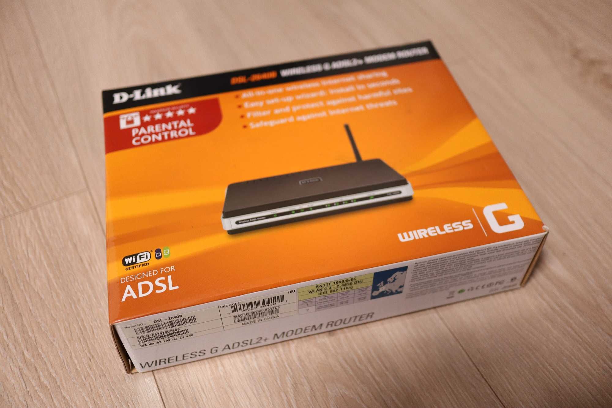 Router D-Link DSL-2640B - z modemem ADSL (działa z netem Neostrada)