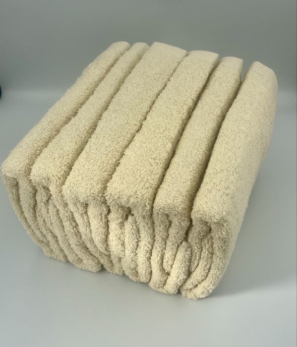 Komplet 6 recznikow hotelowych do rąk 50x100 cm 100% bawełna ecru