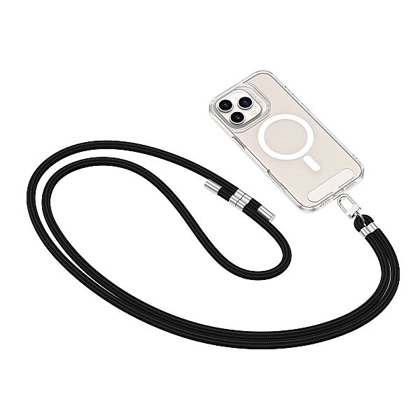 Tech-Protect C7S Rope Crossbody Strap Black/Silver
