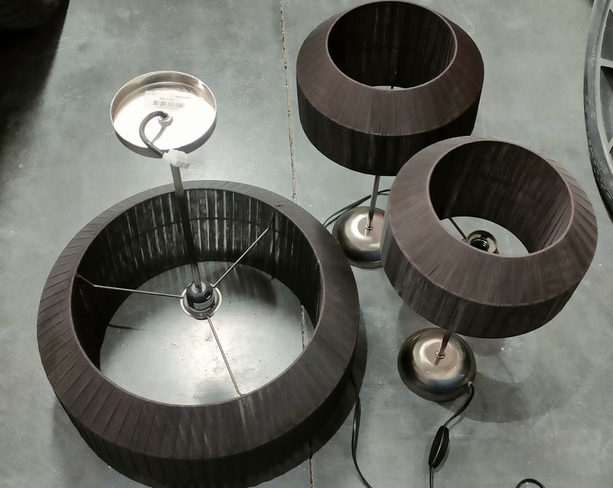 Conjunto de 3 candeeiros de quarto