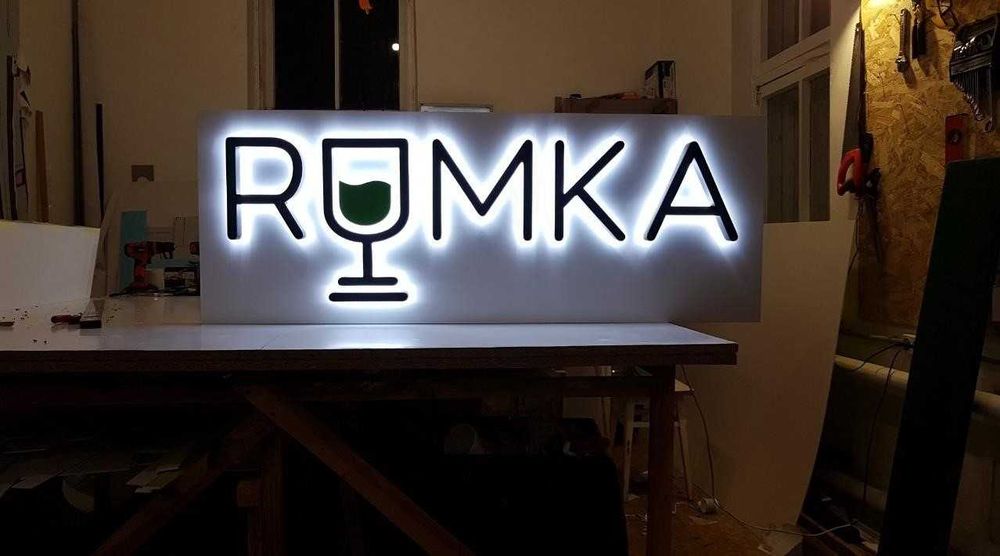 Зовнішня реклама, Об'ємні букви, Вивіска, Вывеска, Лайтбокс