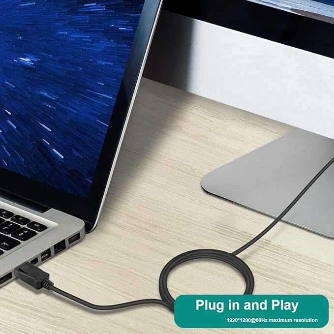 BENFEI kabel Adapter DisplayPort na HDMI 1,8 m