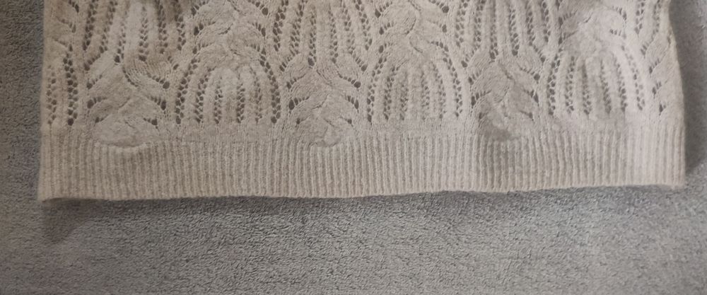 Delikatny ażurowy sweter Made in Italy – moher & wełna oversize