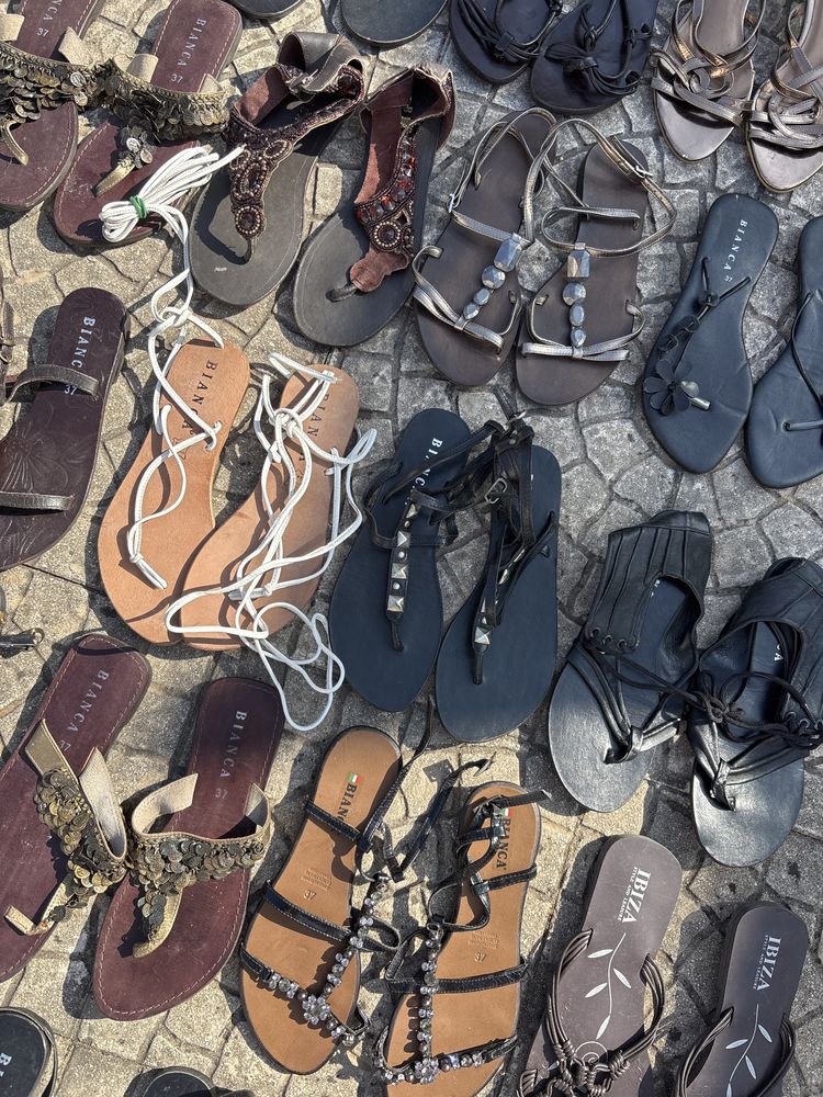Lote sandalias pele nova s