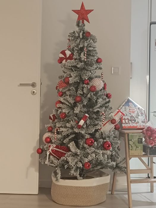 Árvores de natal nevada 1,80