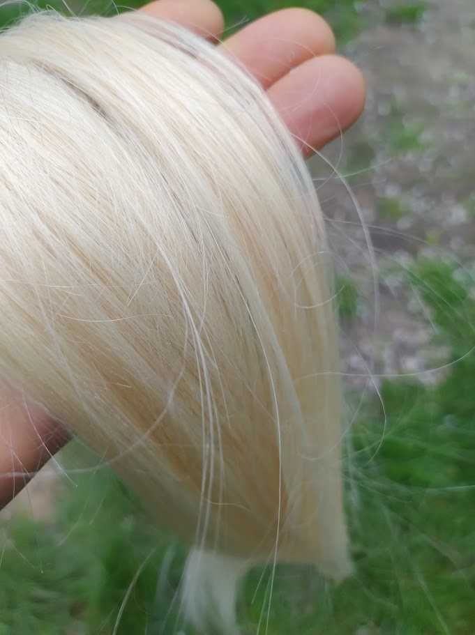 Naturalne włosy ok 52 cm 10 kanapek /345