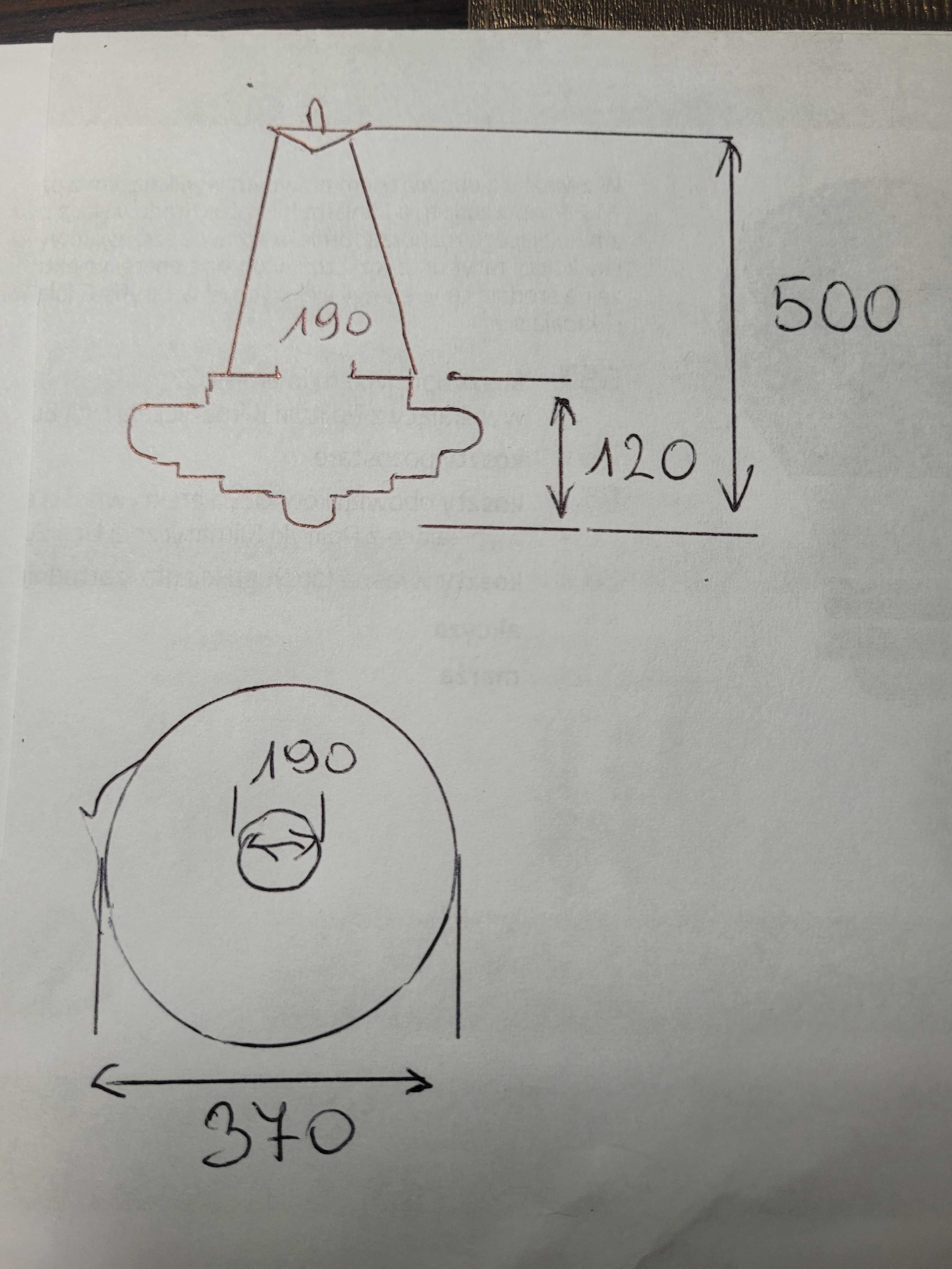 Lampa sufitowa lata 70