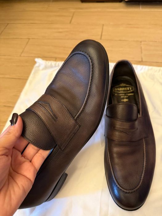 Класичні чоловічі лофери Barrett шкіряні made in italy