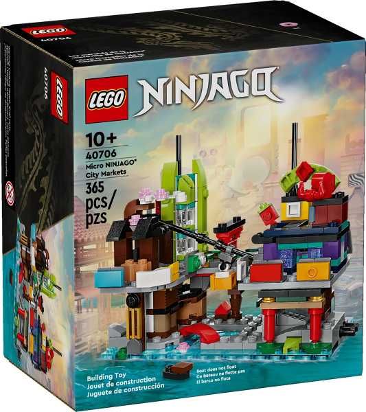 LEGO NINJAGO micro City Markets 40706 EXCLUSIVO NOVO selado