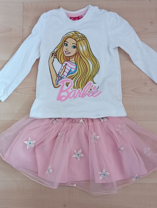 Komplet dla dziewczynki Barbie z sukienką 86