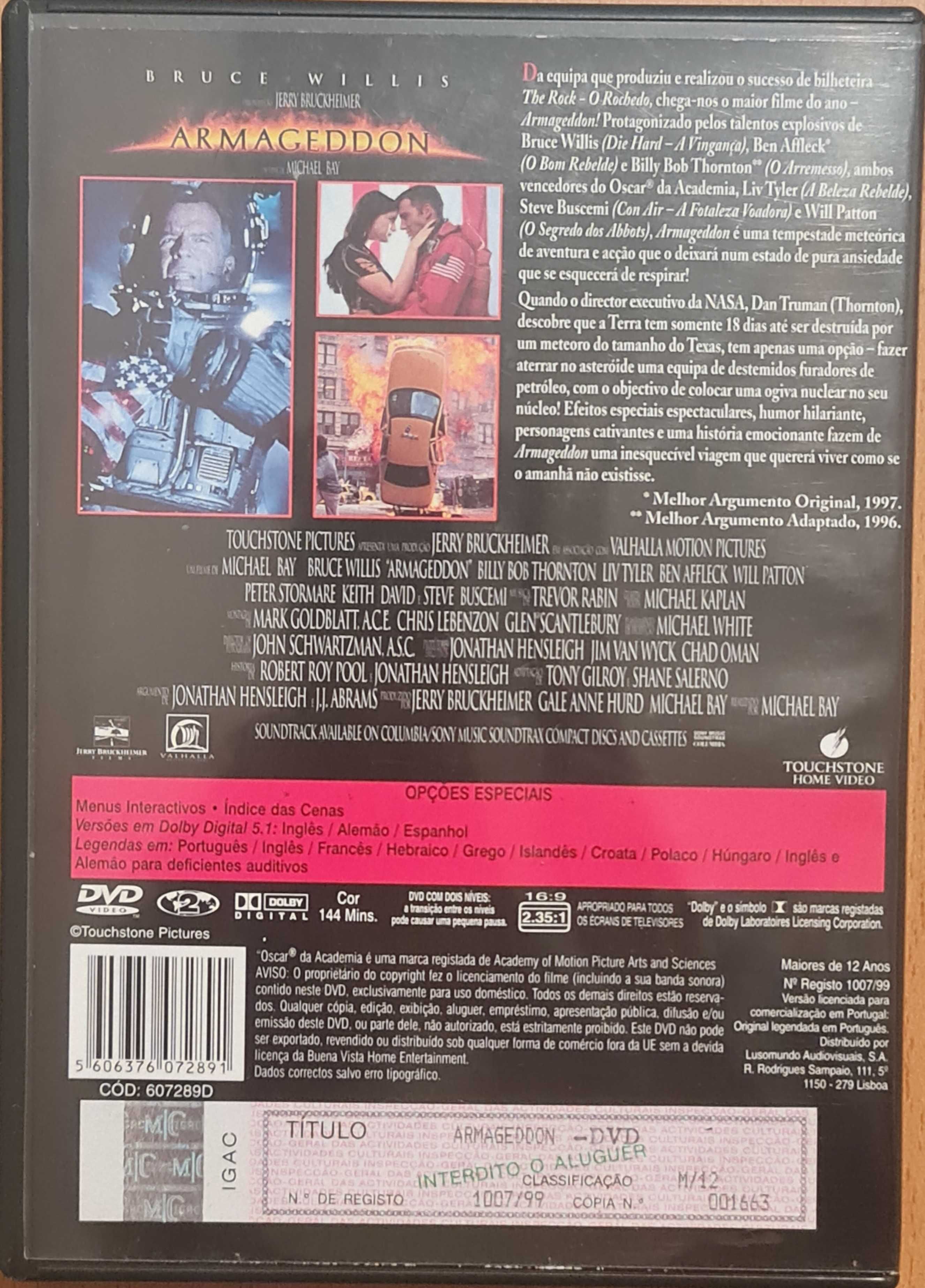 Filme DVD original Armageddon