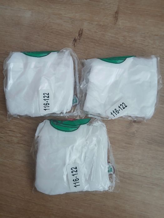 Rajstopy dziewczęce  białe roz. 116-122   3 pary (3)