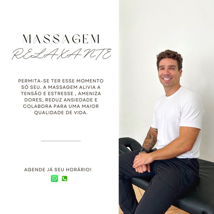 Massagem relaxante - massagista masculino