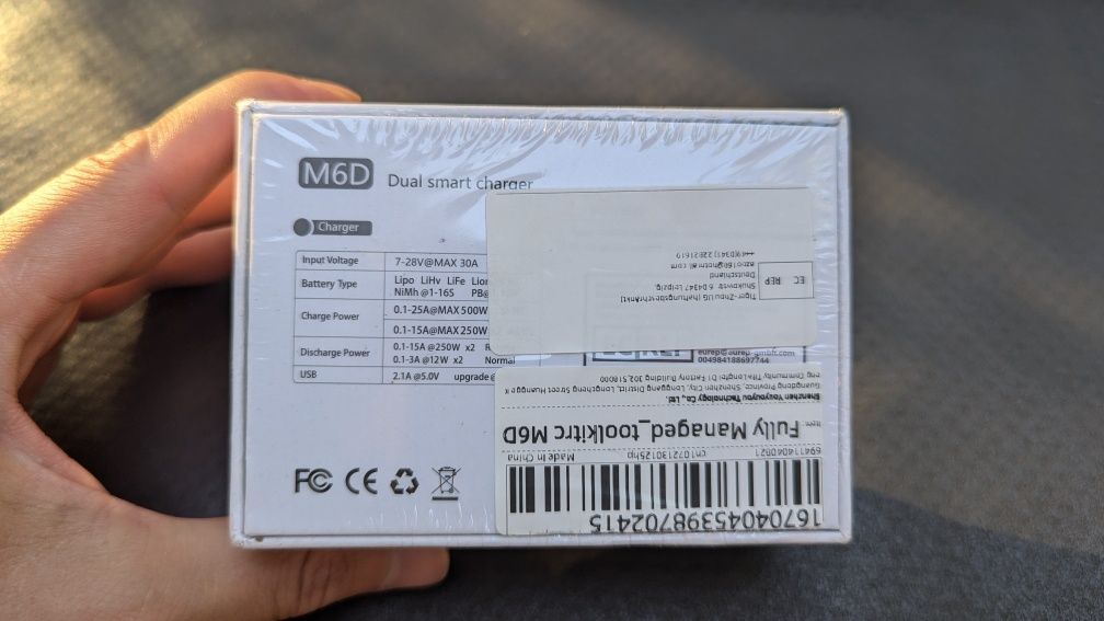 Зарядное устройство ToolkitRC M6D на 2 аккумулятора для FPV