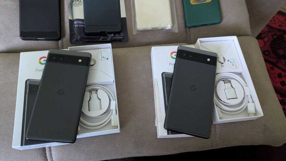 2шт Google Pixel 6a Charcoal 6/128GB