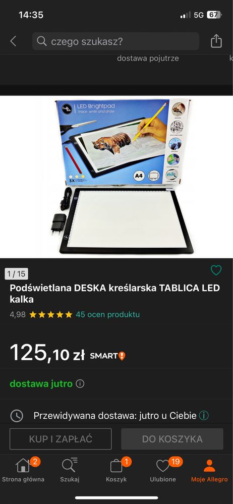 Deska kreślarska LED