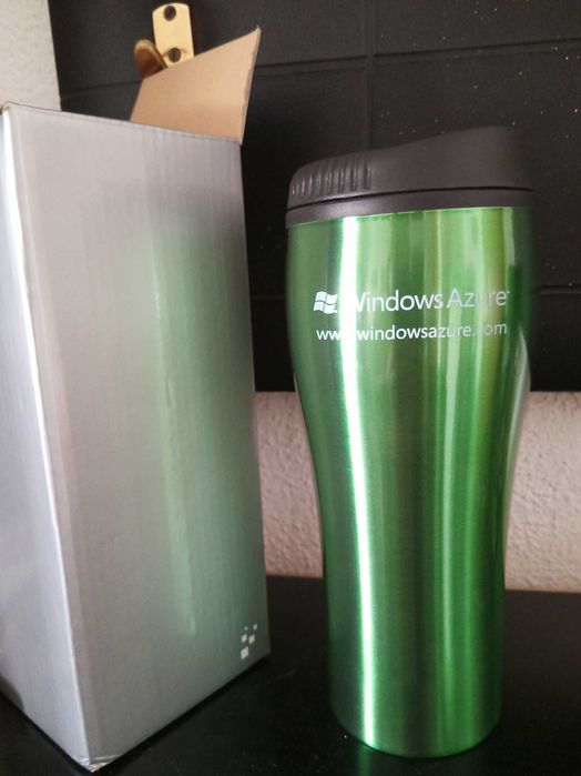 Copo térmico verde Windows Azure
