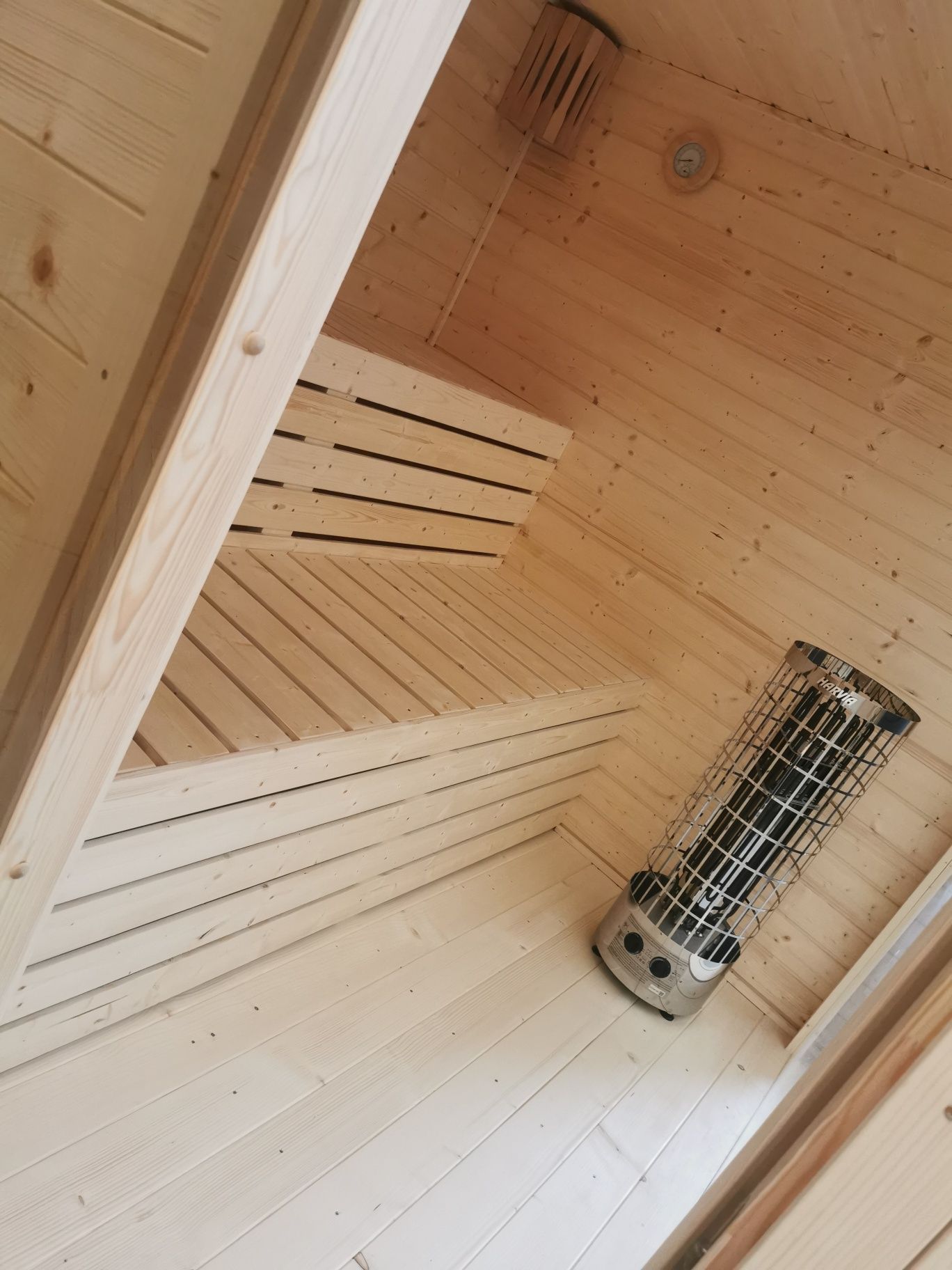 Sauna ogrodowa 2,3x2,3 Piec +cały komplet Gotowa  od ręki Okazja