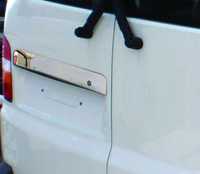 Накладка на багажник над номером Кадди/ Т5/Т4 (VW Caddy/T5/T4) нерж.