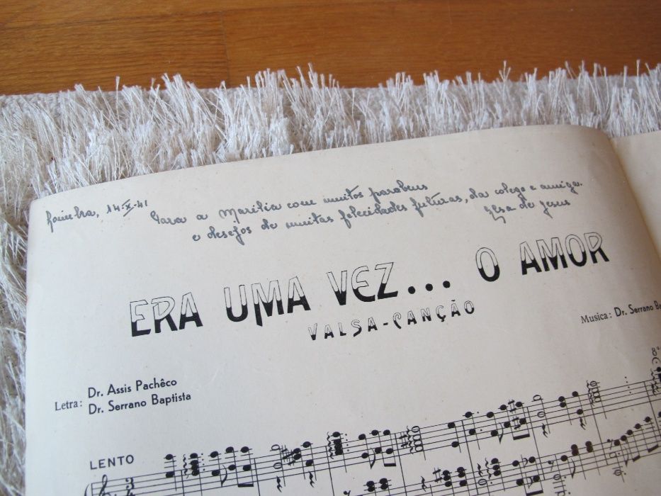 Partitura Musical Valsa Canção Antiga - Era uma vez... o Amor