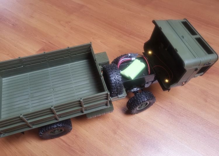 Camião Militar RC GAZ-66 4x4 Crawler WPL B24 1/16 Army proporcional