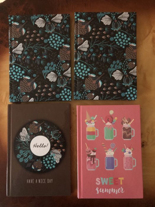 Зошит в клітинку з твердою обкладинкою блокнот тетрадь в твердой облож