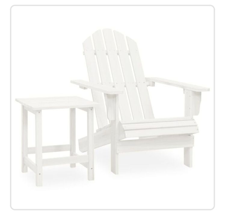 Cadeira com mesa de jardim exterior