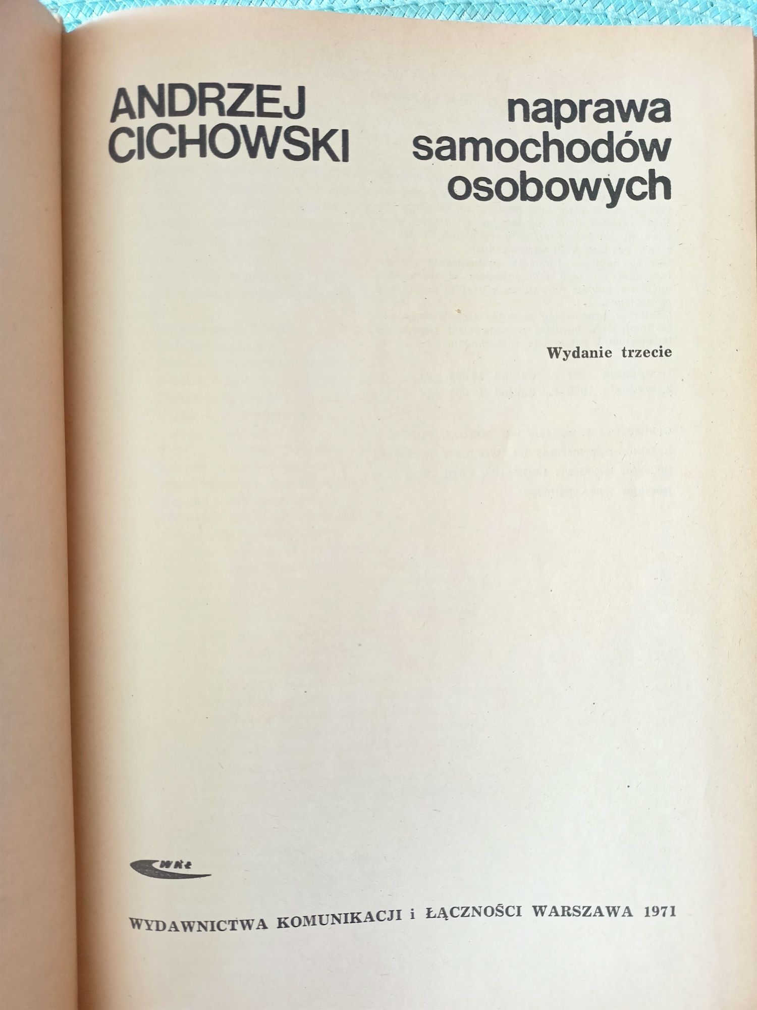 Naprawa samochodów osobowych - 1971