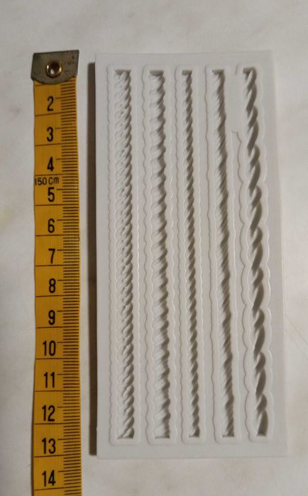 Foremka silikonowa  5 sznurów, sznurków