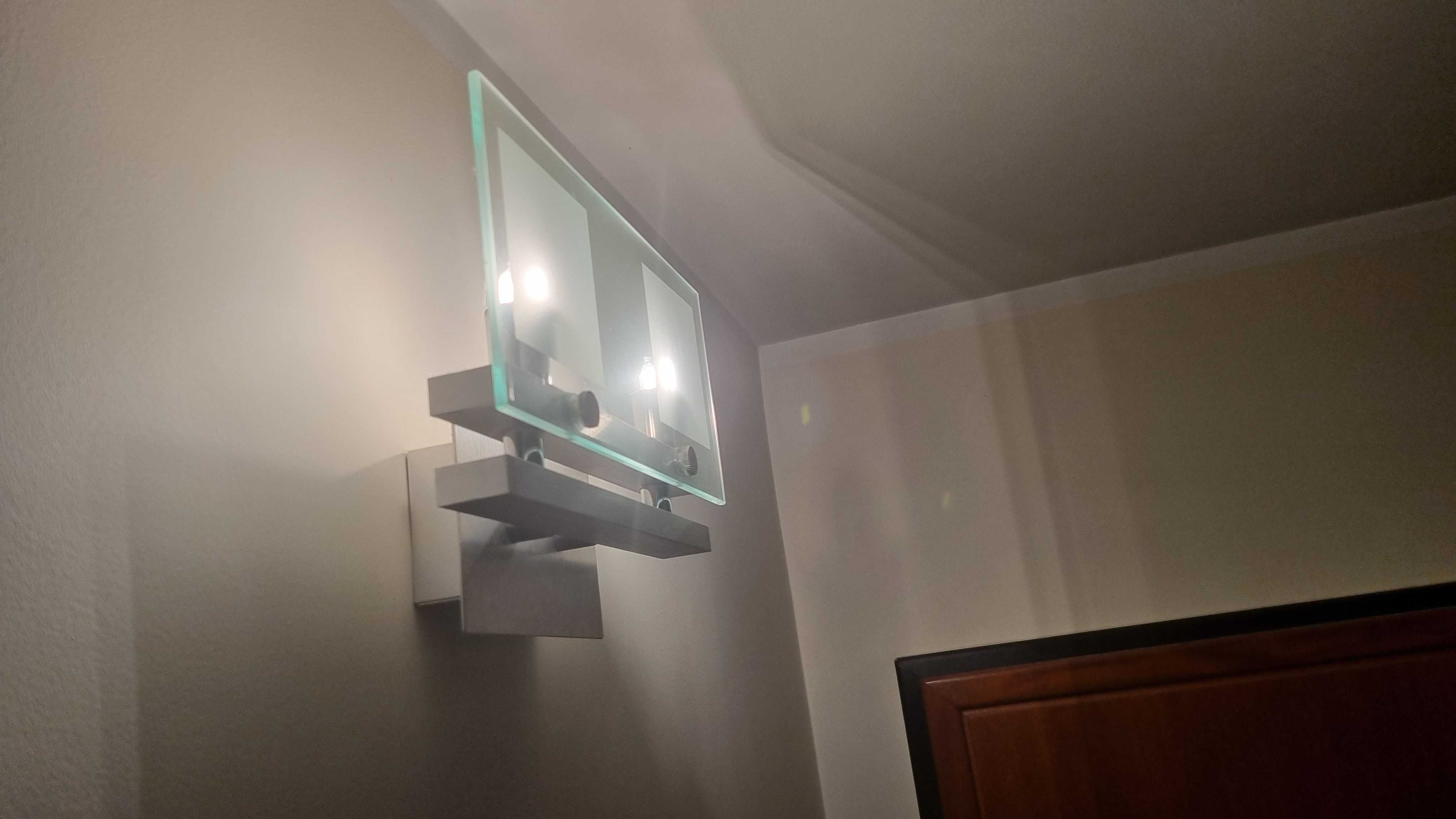 Kinkiet - lampa sufitowa szkło aluminium, wysoka jakość