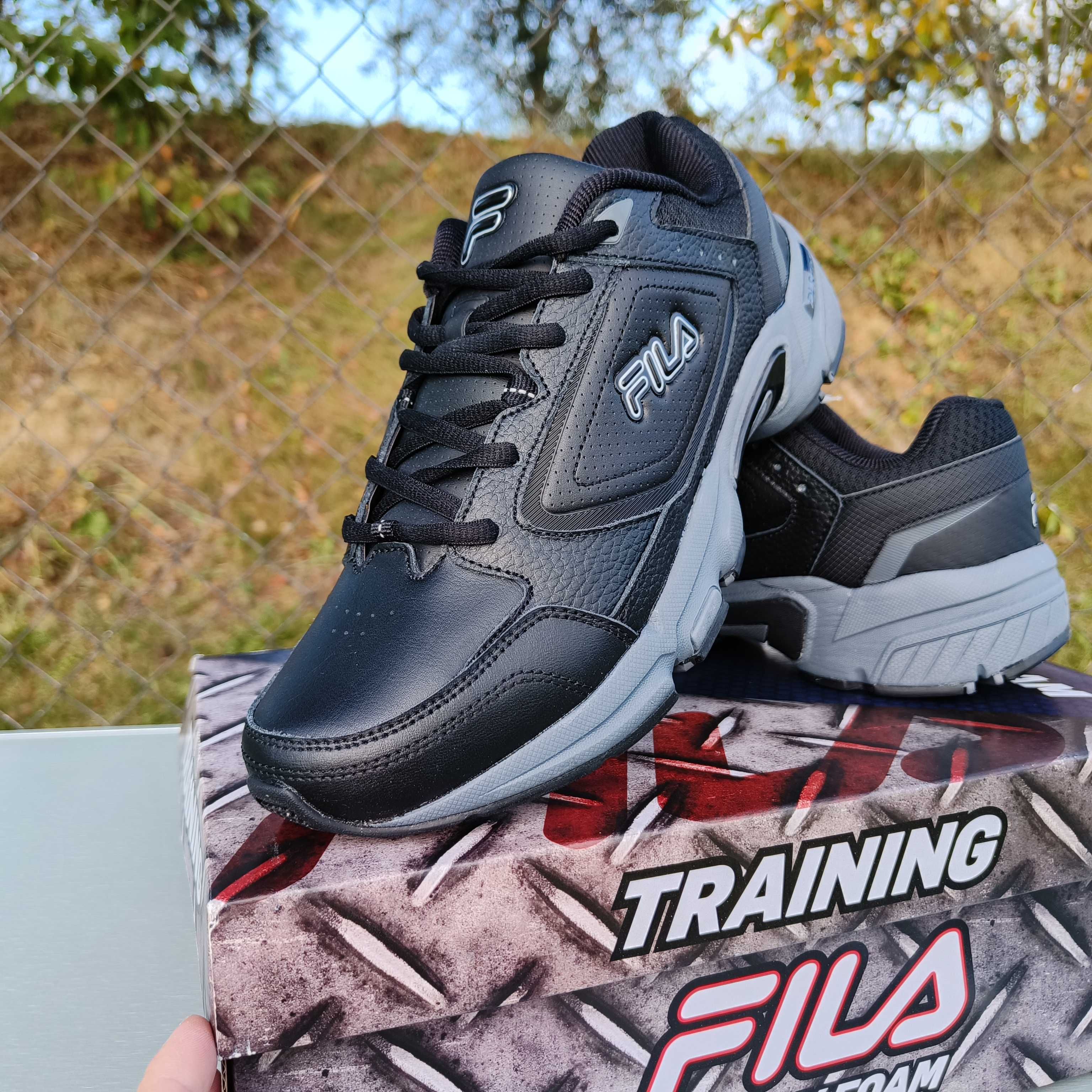 Оригінал Fila Memory Decimus 7 кросівки шкіряні чорні чоловічі