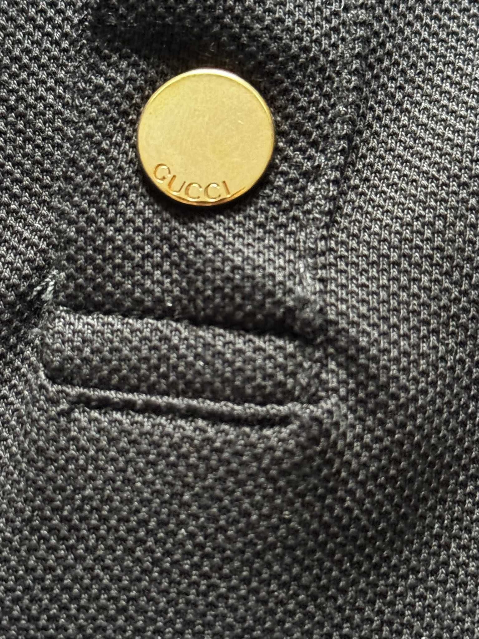 T shirt Polo koszulka Czarna GG Gu cci M