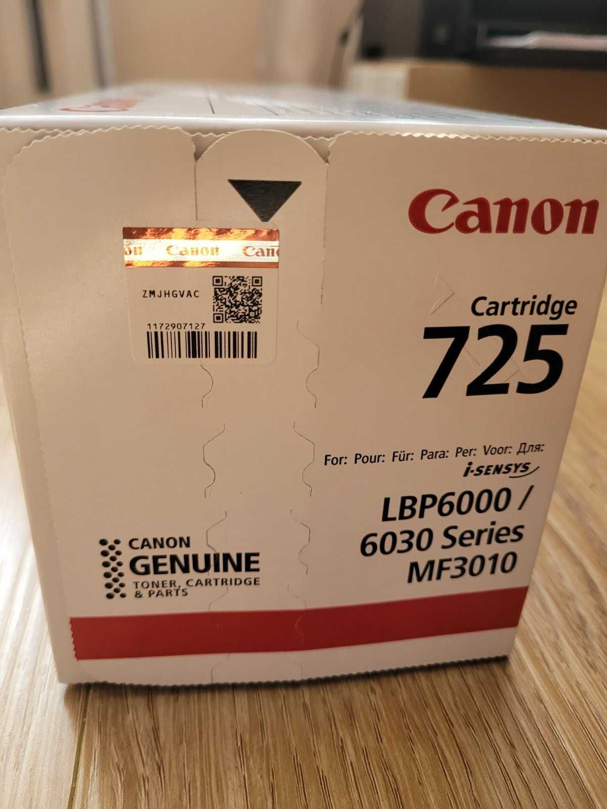 CANON Cartridge 725
 LBP: 6000, 6030 Series
CANON I-SENSYS MF: 3010