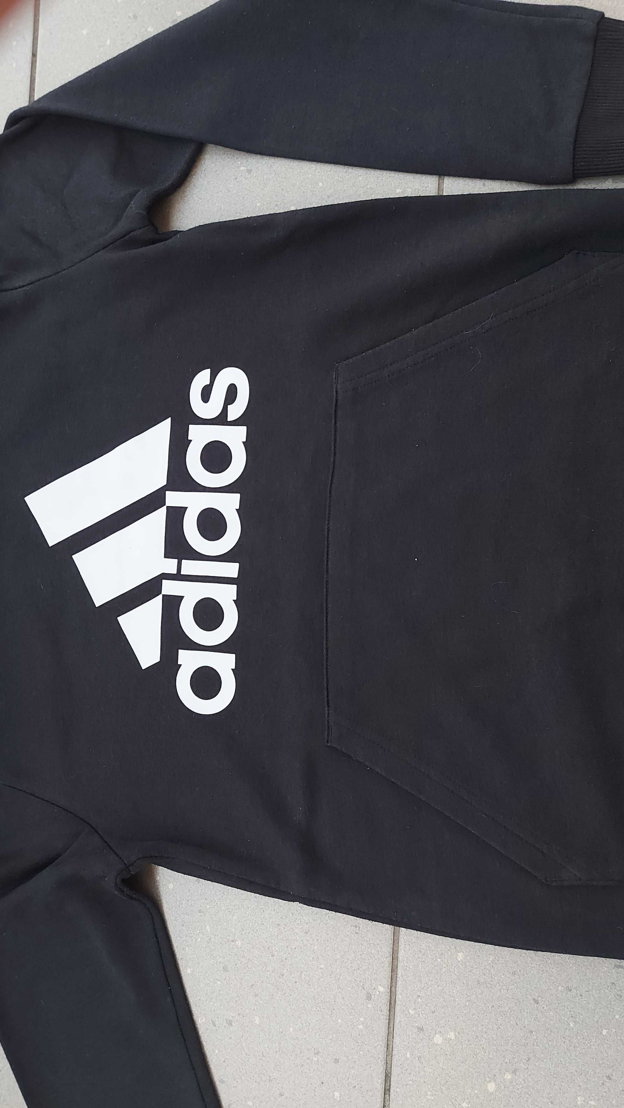 bluza z kapturem kangurka Adidas 13-14 lat 164 db+